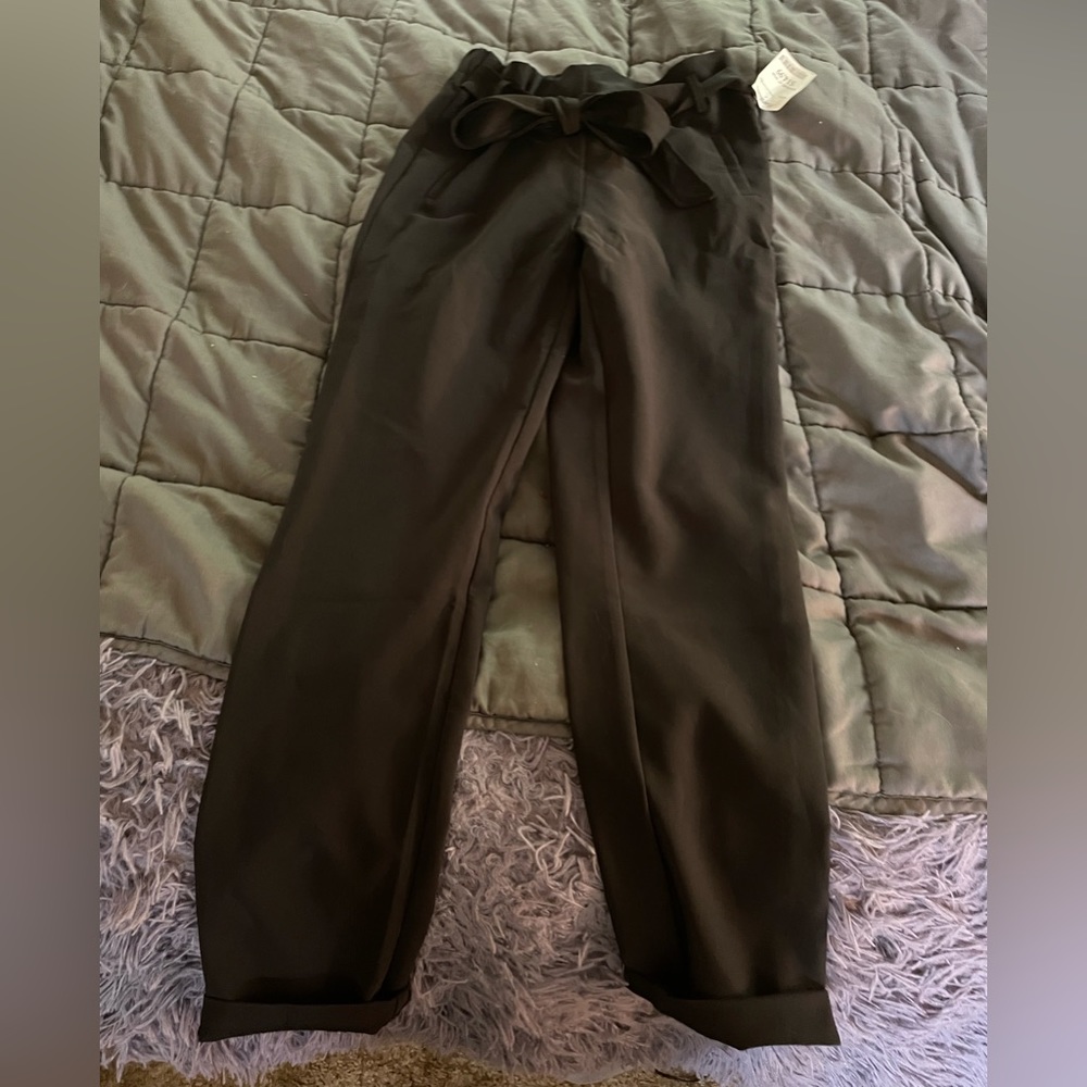 Cropped Black Dressy Pants